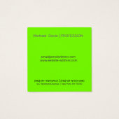 vert fluorescent - ajoutez votre logo (Dos)