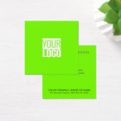 vert fluorescent - ajoutez votre logo (Bureau)