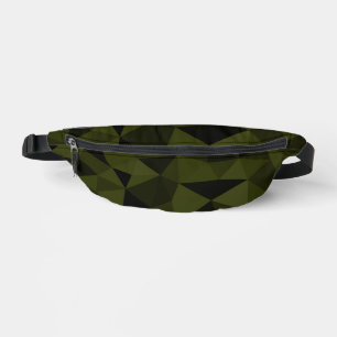 Vert foncé de l'armée noir motif de maille géométr
