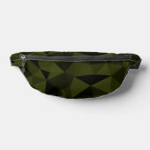 Vert foncé de l'armée noir motif de maille géométr (Poser)