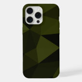 Vert foncé de l'armée noir motif de maille géométr (Verso)