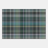 Vert foncé Noël Feuille Aquarelle Plaid  (Devant 2)