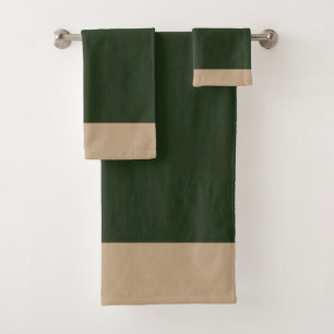 Vert forêt et beige 