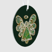 Vert Gardien Angel Noël Pendentif Ornements (devant)
