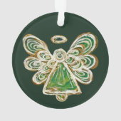Vert Gardien Angel Noël Pendentif Ornements (dos)