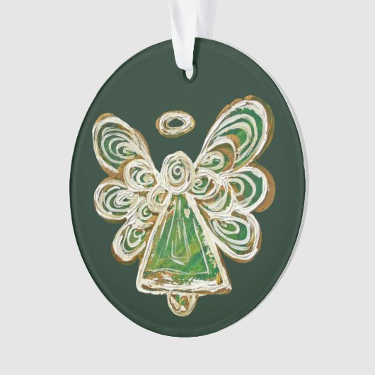 Vert Gardien Angel Noël Pendentif Ornements (devant)