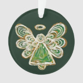 Vert Gardien Angel Noël Pendentif Ornements (devant)
