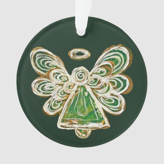 Vert Gardien Angel Noël Pendentif Ornements (devant)