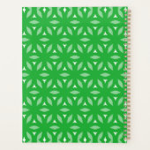 Vert géométrique Floral Abstrait (Dos)