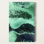 Vert Glamour faux Sequins Pailletés Agate (Dos)