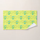 Vert Jaune Seahorse Sea Horse Beach Océan Animal (Serviette à main)