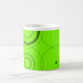 Vert, Lime Retro Abstrait Art Mug (Centre)