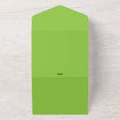 Vert Lime Tout En Un Faire-part de mariage - Lumin (Dehors)