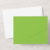 Vert Lime Tout En Un Faire-part de mariage - Lumin (Verso)