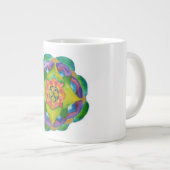 Vert Mandala Aquarelle Peinture Os Chine Mug (Devant droit)
