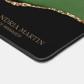 Vert Marbre noir Agate Or Nom Titre (Coin)