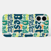Vert Meilleur papa jamais iPhone / coque ipad (Verso (horizontal))