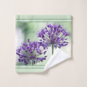 Vert Menthe Avec Accentuation De Bande (Gant de toilette)