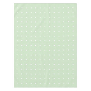 Vert Menthe Avec Nappes Pois Blanches