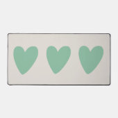 Vert menthe | Love Heart Desk Mat (Recto)