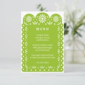 VERT MEXICAIN PAPEL menu PICADO (Debout devant)