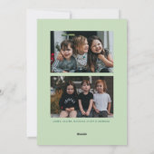 Vert Mieux Tard Que Jamais Carte Nouvelle Année (Dos)