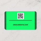 Vert minimaliste carte de visite moderne (Dos)
