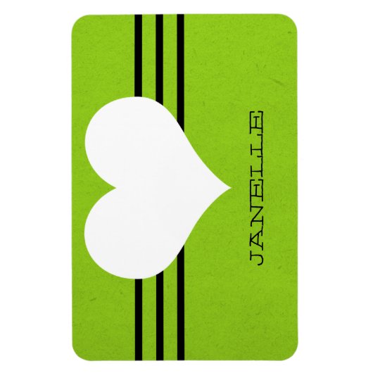 Vert moderne Coeur Flexi Magnet (Vertical)