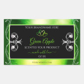 Vert moderne éblouissant produit Étiquette Bijoux (Devant)