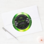 Vert moderne éblouissant produit Étiquette Bijoux  (Enveloppe)