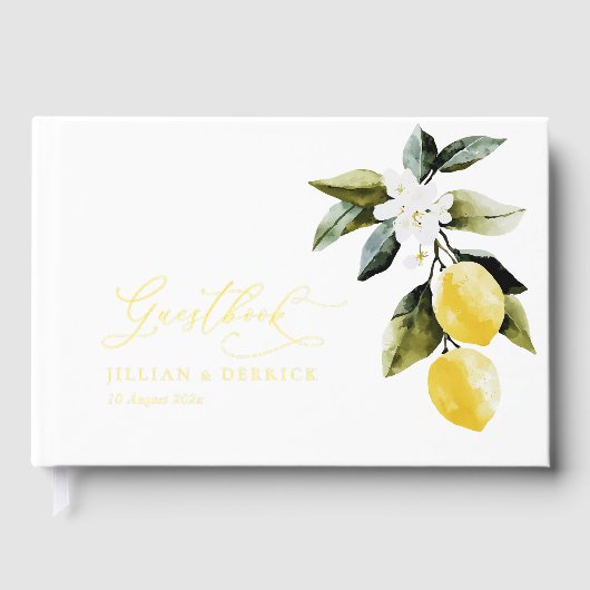 Vert moderne Mariage de fleurs de citron (Recto)