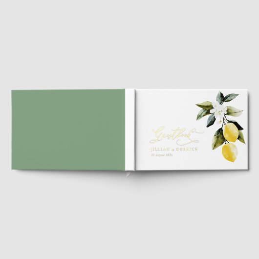 Vert moderne Mariage de fleurs de citron (Complet)