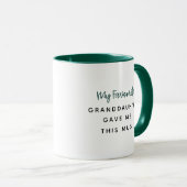 Vert Mon Favori M'A Donné Cette Mug (Devant droit)