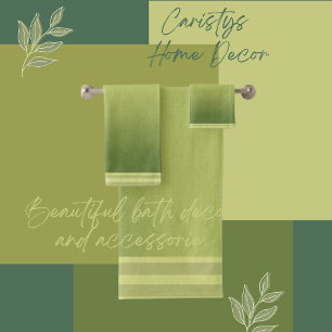 Vert mousse classique avec serviette frise