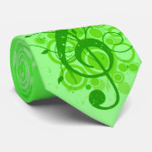 Vert musical de clef triple de cravate (Roulé)