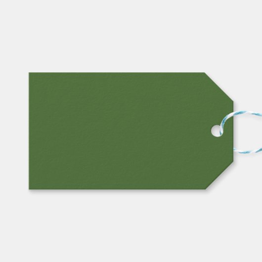 Vert n°4, Étiquette cadeau verte (Devant (Horizontal))