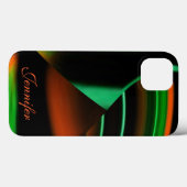 Vert N Orange Grandes N Formes coque ipad * (Verso (horizontal))