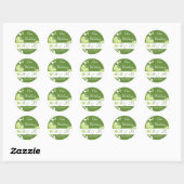 Vert Notre Sticker Monogramme Mariage (Feuille)