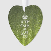 Vert olive Conserver Le Calme Avoir Votre Texte (devant)