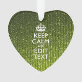 Vert olive Conserver Le Calme Avoir Votre Texte (devant)