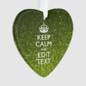 Vert olive Conserver Le Calme Avoir Votre Texte (devant)