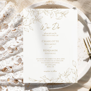 Vert or classique Nous faisons Faire-part de maria