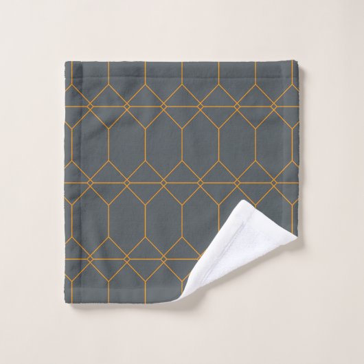 Vert, or, simple, rétro, élégante illustration (Gant de toilette)