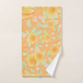 Vert orange et menthe (Serviette à main)
