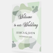 Vert organique Mariage Abstrait géométrique (Angle)