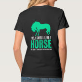 Vert Oui Je Sens Comme Un T-shirt Cheval (Dos)