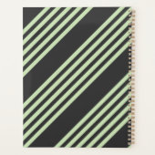 Vert pâle et charbon cinq bandes motif (Dos)