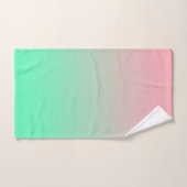 Vert pastel et rose pastel ombre (Serviette à main)
