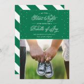 Vert "Plus de nuits silencieuses" Carte photo de v (Devant / Derrière)