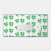 Vert quatre feuilles de trèfle blanc (Clavier et souris)